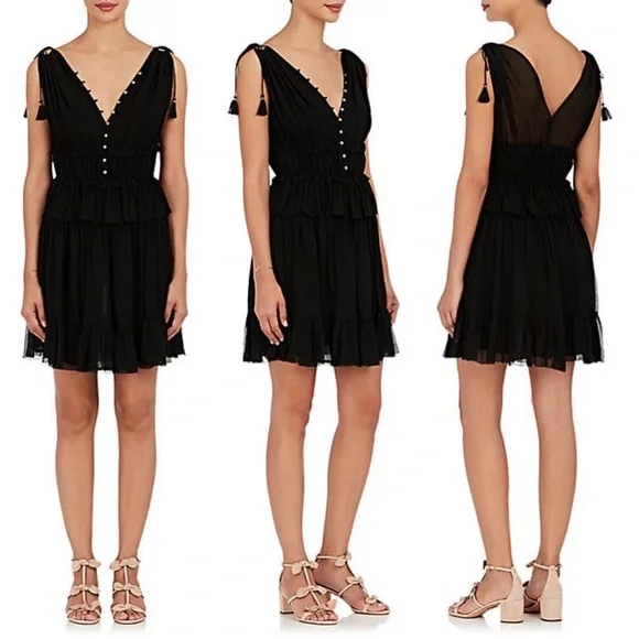 Ulla Johnson x Barneys Silk Georgette Noelle Dress